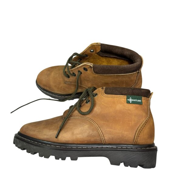 Eastland Women’s Leather Hiking/Work Boots Brown SZL 7.5 | Rugged Sole Like New - Picture 3 of 10